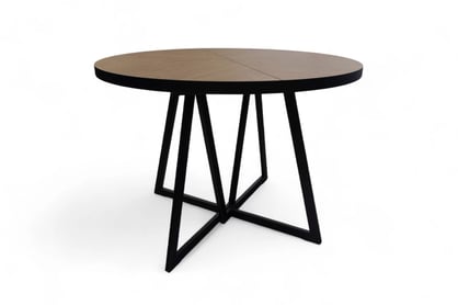 Cedrus Rozeta bővíthető loft étkezőasztal 105/160 cm - belmont tölgy / fekete Stol Cedrus 105 cm loft rozkladany - dab belmont