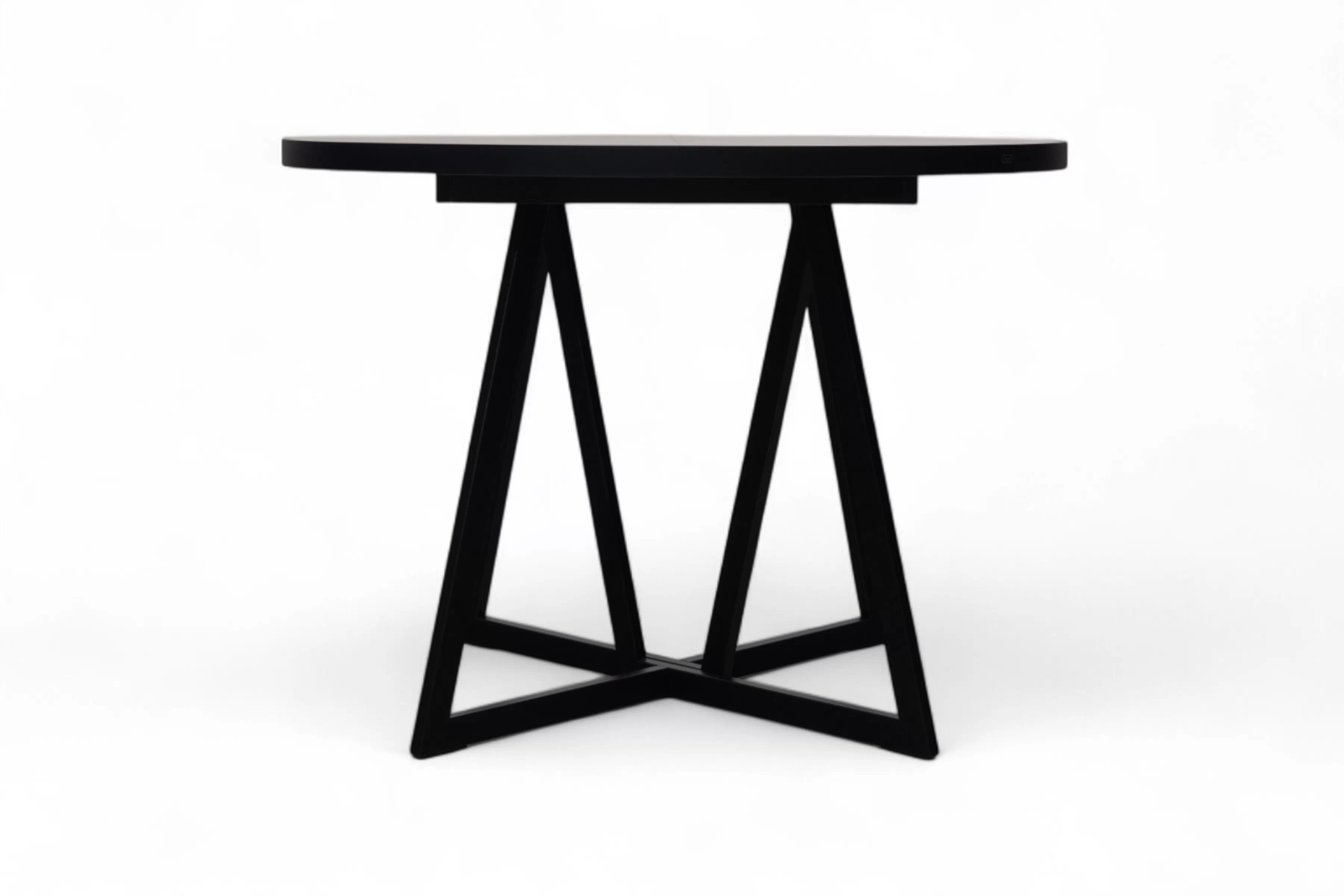 Rozkládací jídelní stůl Cedrus Rozeta 105-160 cm - dub belmont / černá Stůl Cedrus 105 cm loftový rozkladany - dub belmont