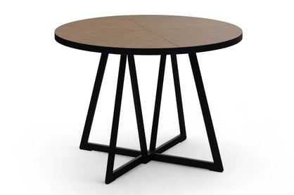 Cedrus Rozeta bővíthető loft étkezőasztal 105/160 cm - belmont tölgy / fekete Stol Cedrus 105 cm loft rozkladany - dab belmont