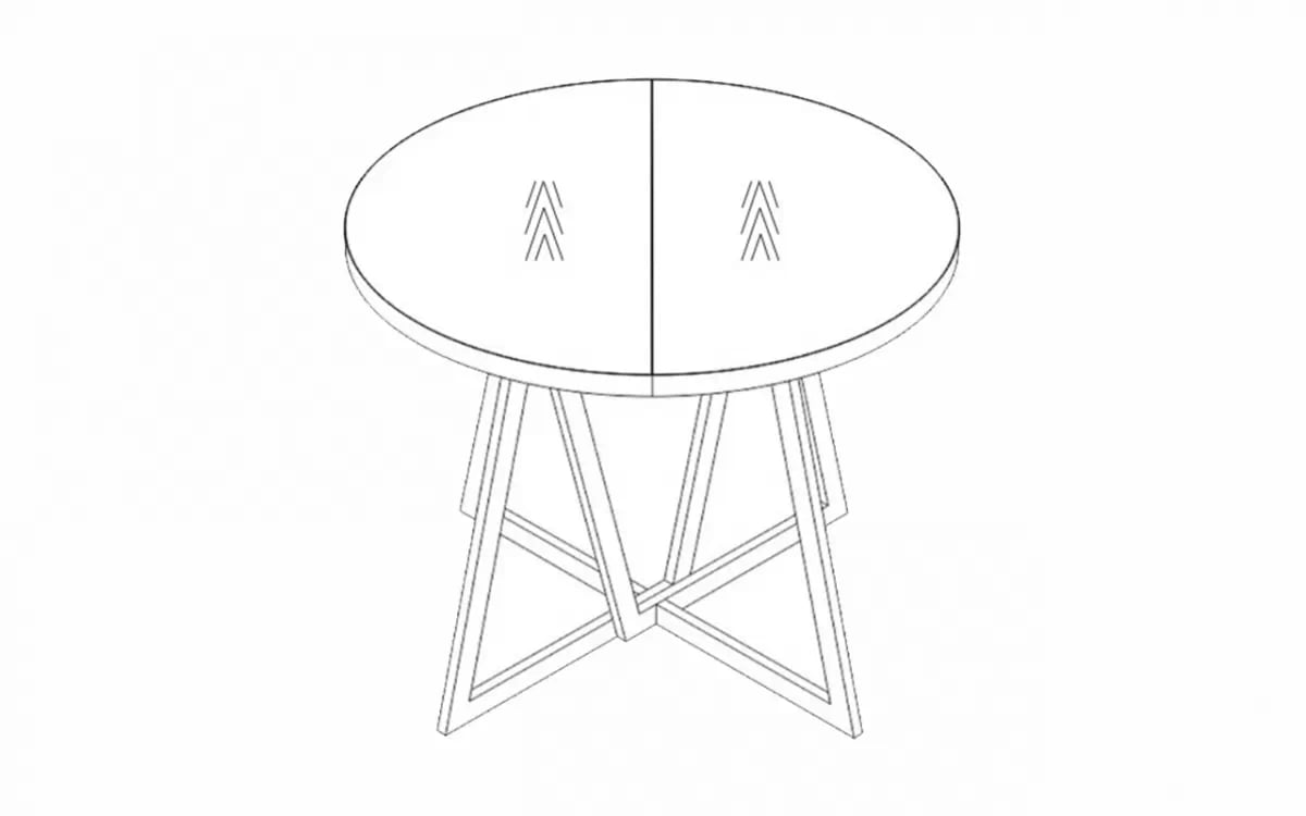 Rozkládací jídelní stůl Cedrus 95-150 cm Stůl Cedrus 95/150 cm loftový rozkladany