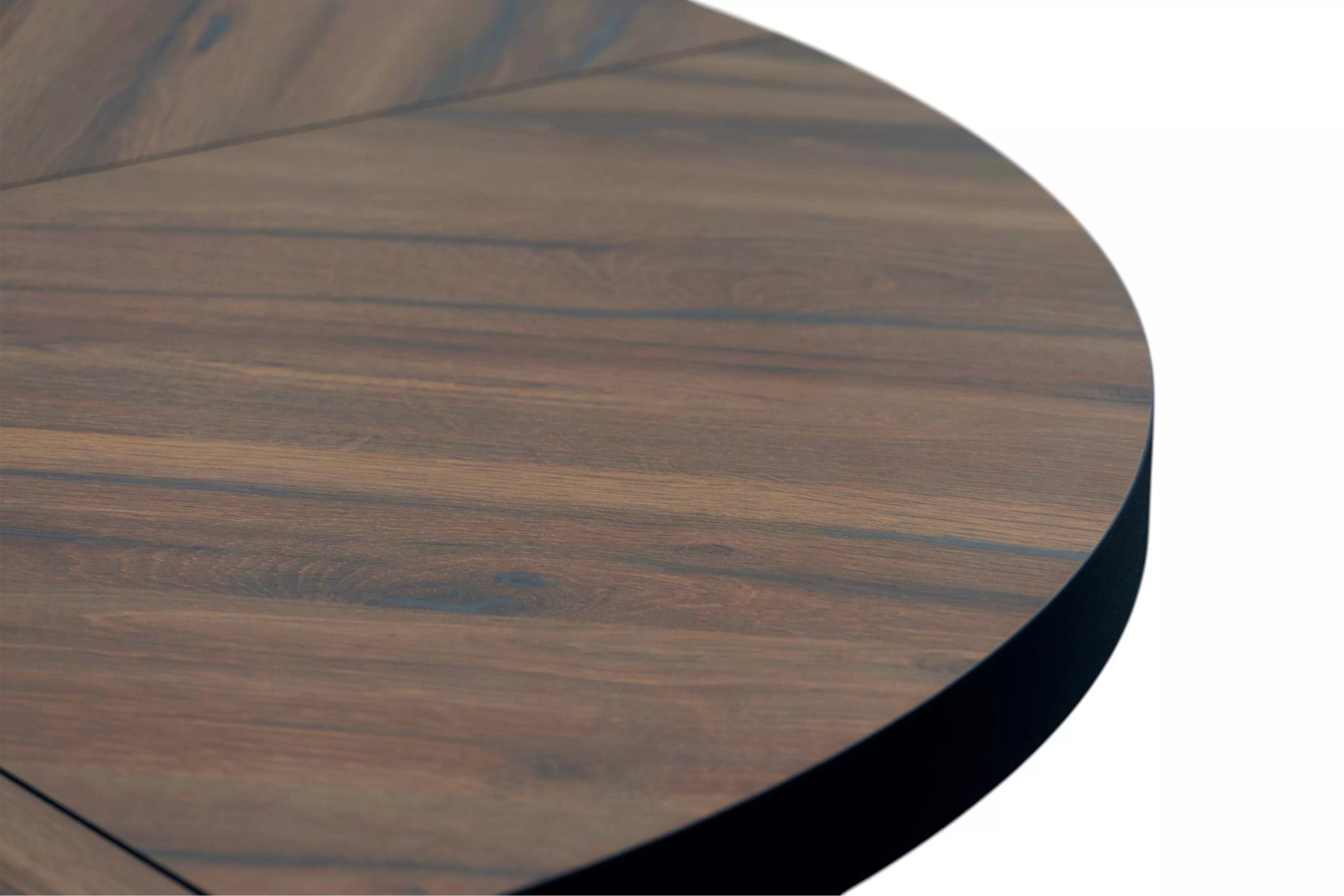 Rozkládací jídelní stůl Cedrus Rozeta 95-150 cm - dub estana / černá Stůl Cedrus 95 cm loftový rozkladany - dub estana