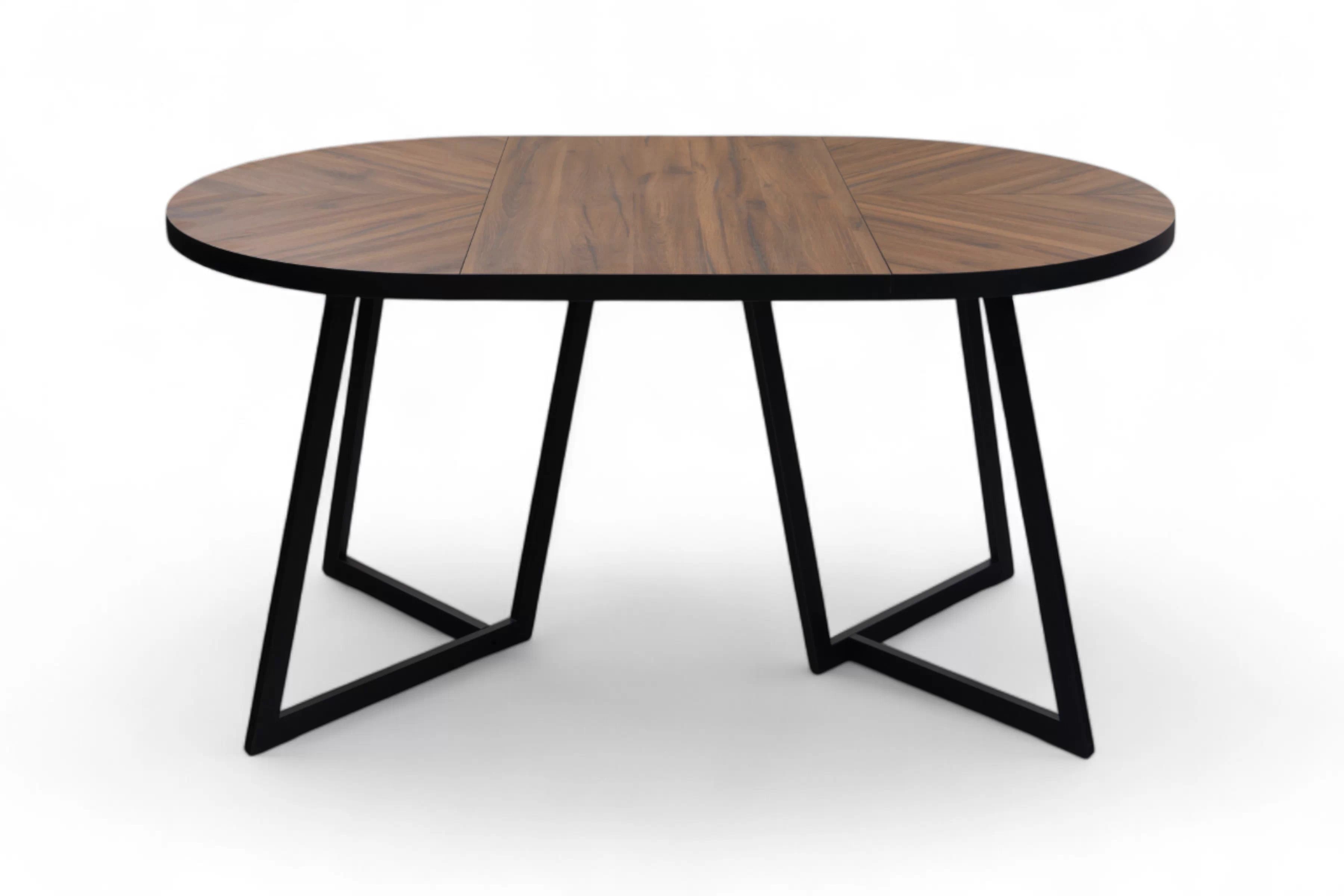 Rozkládací jídelní stůl Cedrus Rozeta 95-150 cm - dub estana / černá Stůl Cedrus 95 cm loftový rozkladany - dub estana