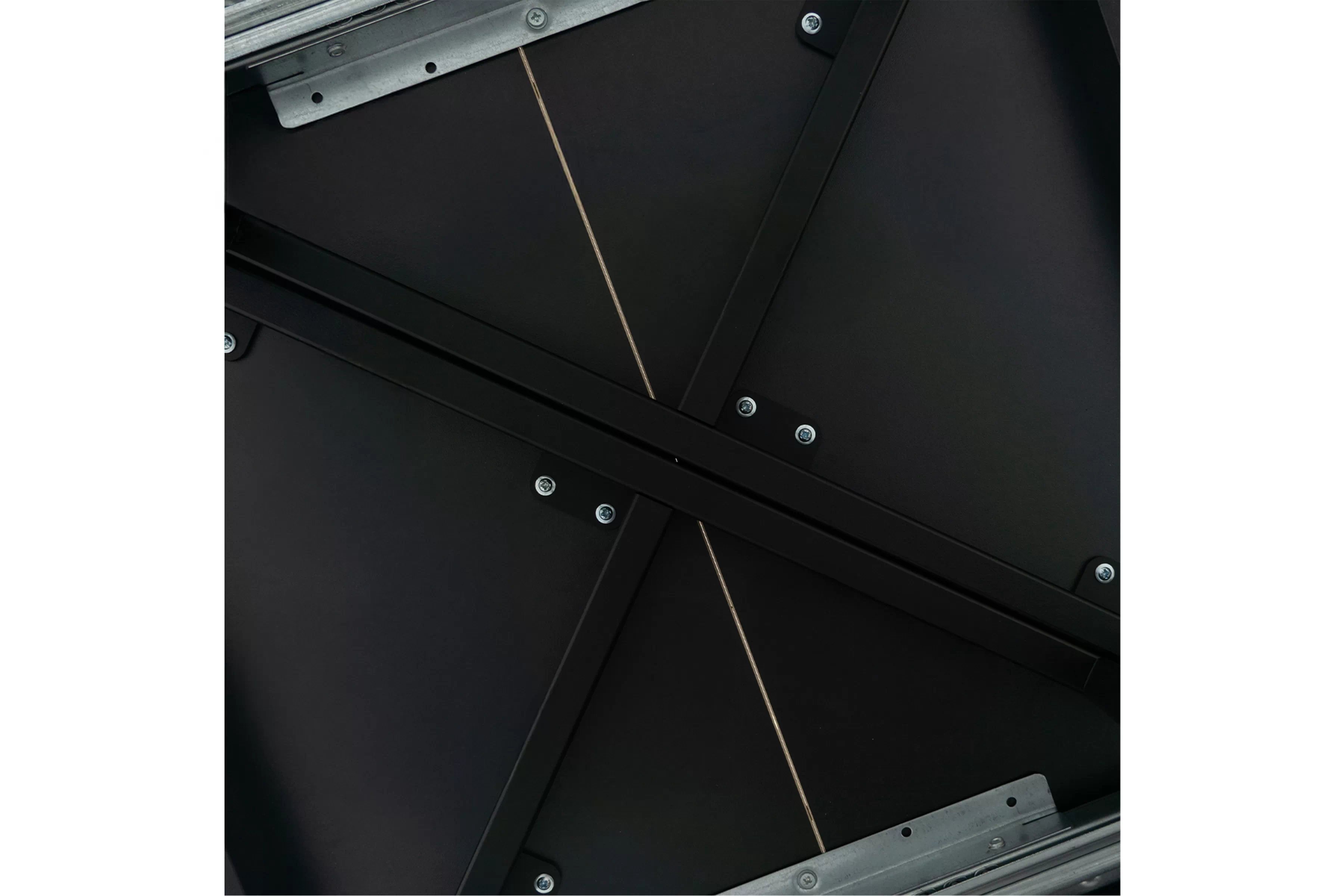 Rozkládací jídelní stůl Cedrus Linear 95-150 cm - dub hikora / černá Stůl Cedrus 95 cm loftový rozkladany - dub hikora