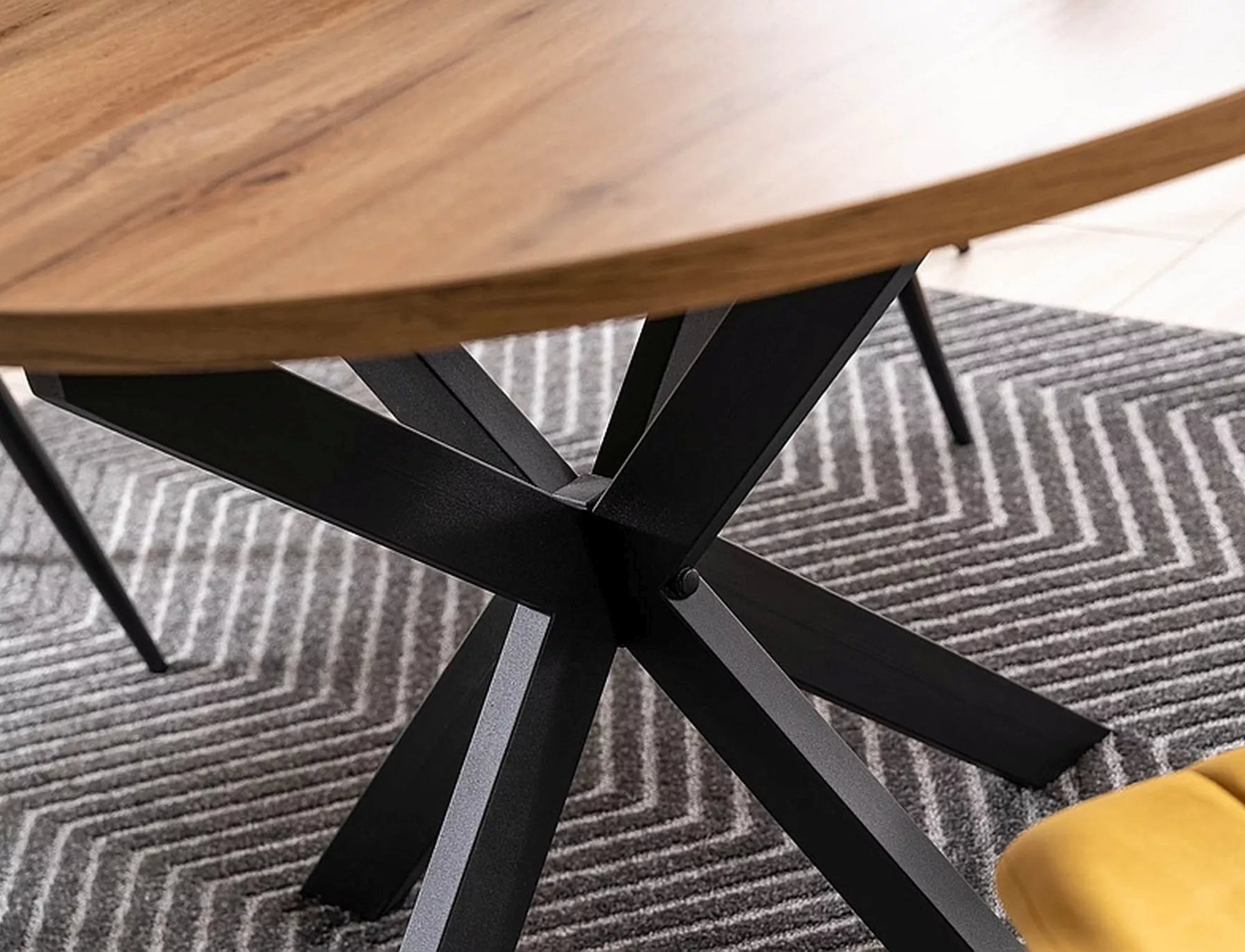 STOL GASTON DAB ARTISAN/Čierny 100(135)X100 stOL gaston dAb artisan/Čierny 100(135)x100