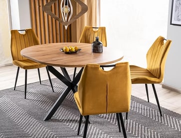 STOL GASTON DAB ARTISAN/Čierny 100(135)X100 stOL gaston dAb artisan/Čierny 100(135)x100