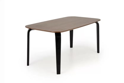 Jídelní stůl Norello 160x90 cm - ořech / černá