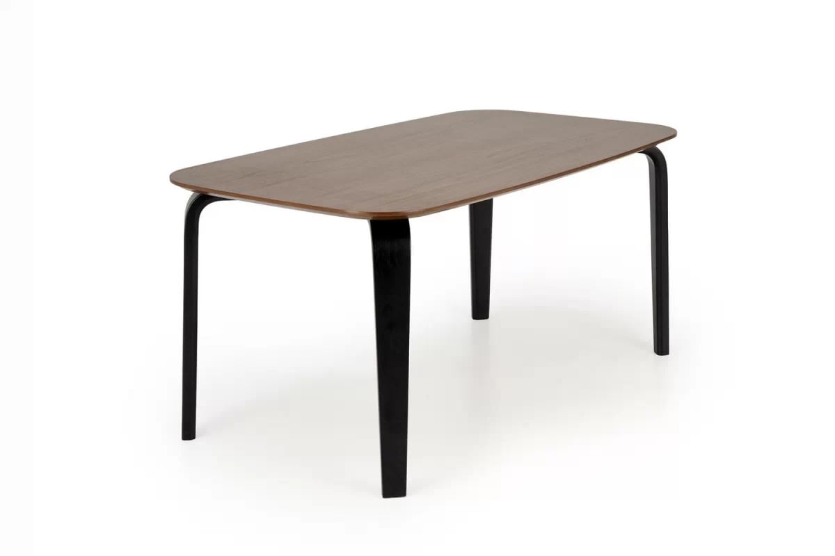 Obdĺžnikový stôl Norello 160x90 cm - orech / čierna Stôl Norello 160x90 cm - orech / čierny