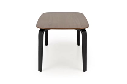 Obdĺžnikový stôl Norello 160x90 cm - orech / čierna Stôl Norello 160x90 cm - orech / čierny