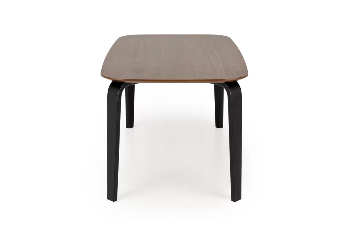 Obdĺžnikový stôl Norello 160x90 cm - orech / čierna Stôl Norello 160x90 cm - orech / čierny