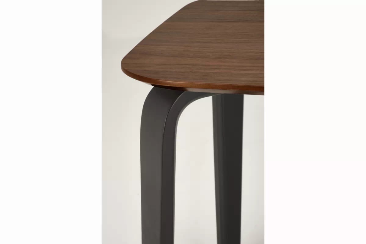 Obdĺžnikový stôl Norello 160x90 cm - orech / čierna Stôl Norello 160x90 cm - orech / čierny