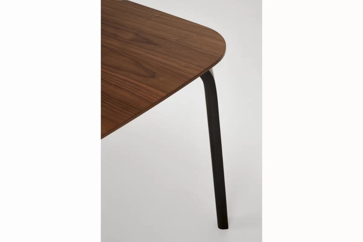 Obdĺžnikový stôl Norello 160x90 cm - orech / čierna Stôl Norello 160x90 cm - orech / čierny