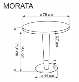 Kulatý jídelní stůl Morata - bílý mramor / černá podnož / žluté detaily Stůl okraglu morata - bílá mramor / černá / zlatá