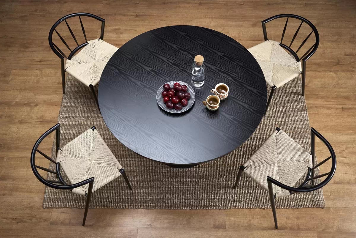 Okrúhly stôl Ginter 120 cm - čierny Stôl okrúhly120 ginter - Čierny