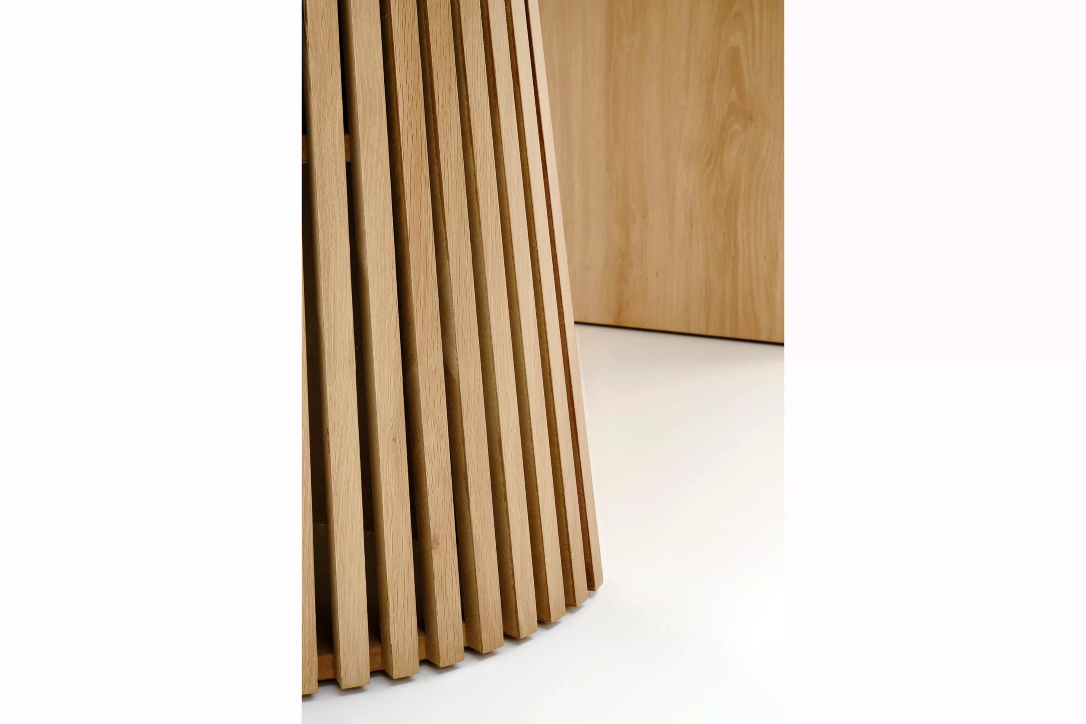 Okrúhly stôl Brevon 120-210x120 cm rozkladací - prírodný dub Stôl okragly Brevon 120-210x120 cm rozkladany - Dub prírodné