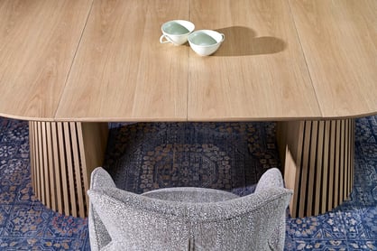 Okrúhly stôl Brevon 120-210x120 cm rozkladací - prírodný dub Stôl okragly Brevon 120-210x120 cm rozkladany - Dub prírodné