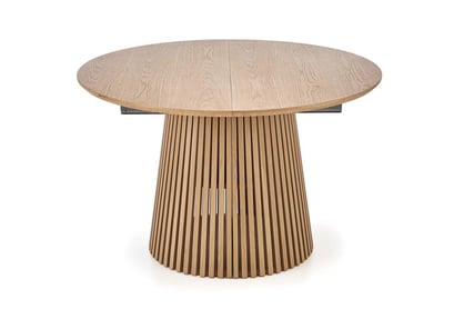 Okrúhly stôl Brevon 120-210x120 cm rozkladací - prírodný dub