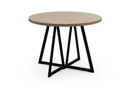 Okrúhly rozkladací stôl Cedrus 105/160 cm loftový - dub vinceza