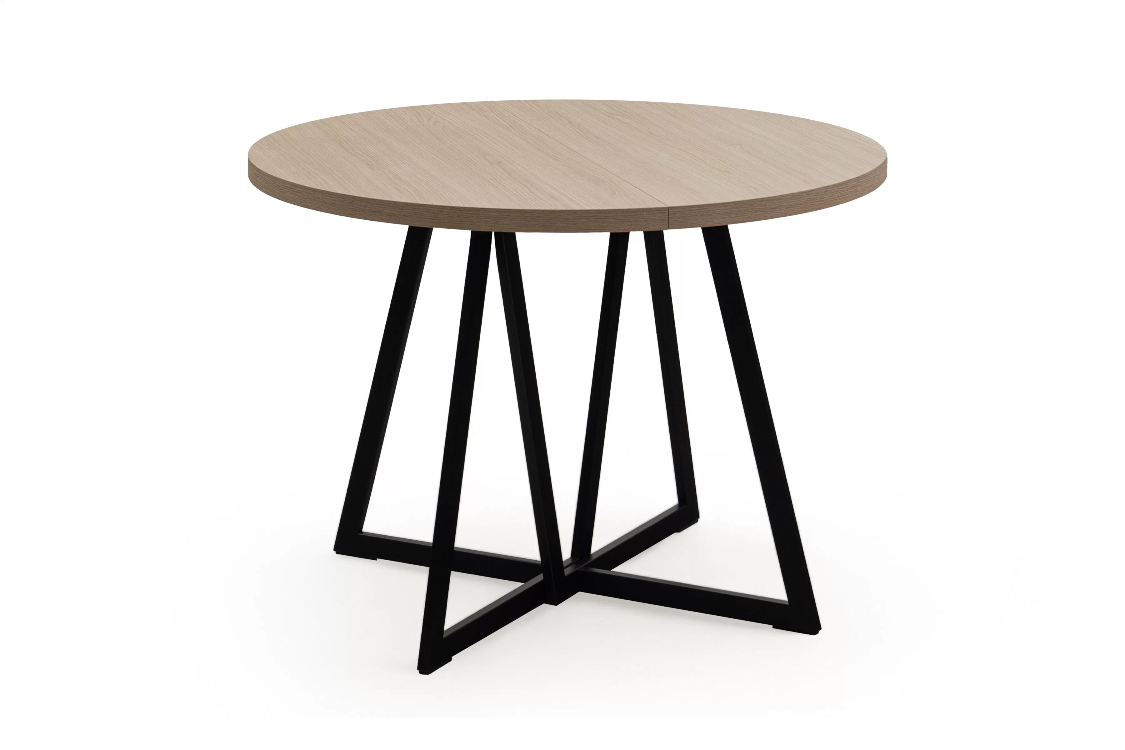 Okrúhly rozkladací stôl Cedrus 105/160 cm loftový - dub vinceza Stôl okragly Cedrus 105/160 cm loftowy rozkladany - Dub vinceza