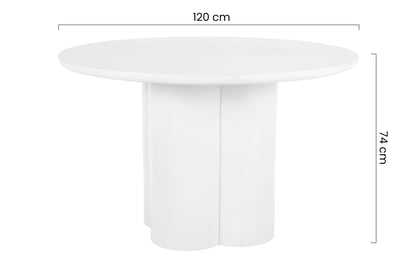Kruhový stôl Cylindus 120 cm - krémový Stôl okragly Cylindus 120 cm - Krémový
