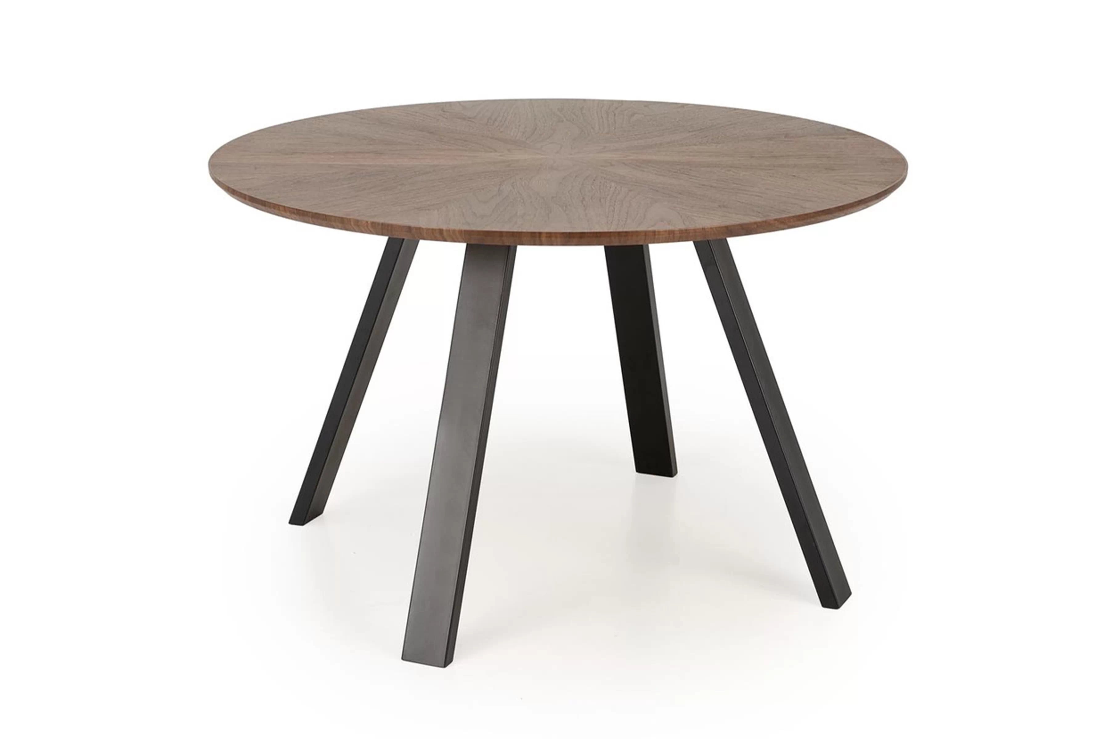 Okrúhly stôl Danilo 120 cm - orech / čierne nohy Stôl okragly Danilo 120 cm - Orech / čierny nožičky