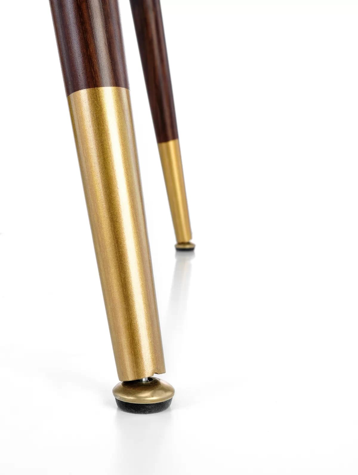 Kulatý stůl Domenico 110 cm - ořech stůl kulatý domenico - Ořech / Žlutý