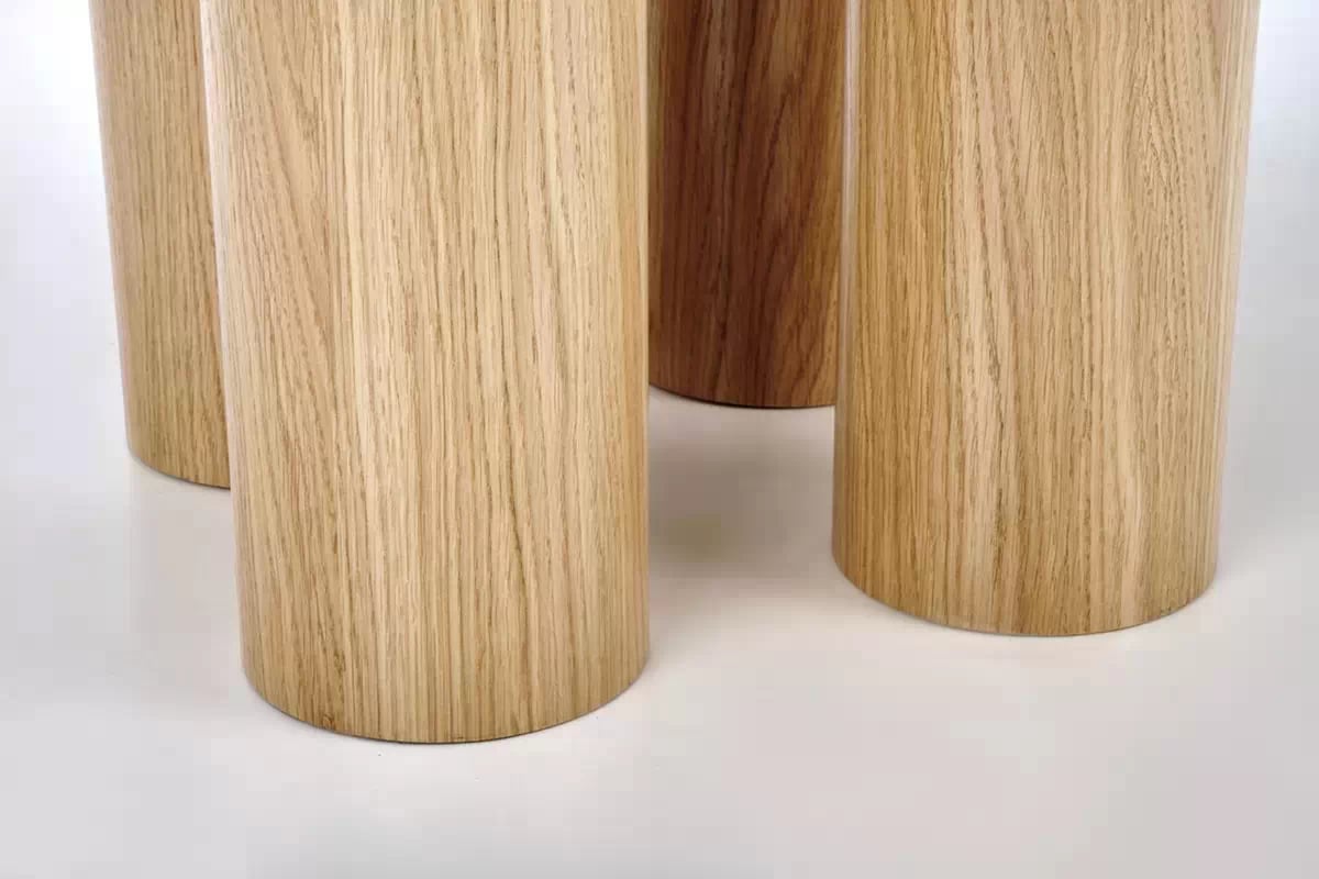 Kulatý stůl Gravon 120 cm - přírodní dub Stůl okragly Elefante - dub přírodní