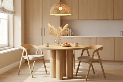 Kulatý stůl Gravon 120 cm - přírodní dub Stůl okragly Gravon 120 cm - dub přírodní