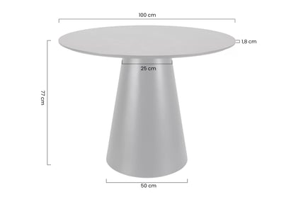 Okrúhly stôl Lureno 100 cm - prírodný dub Stôl okragly Lureno 100 cm - Dub prírodné