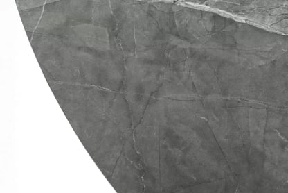 Okrúhly stôl Lureno 120-160 cm rozkladací - sivý mramor / čierny Stôl okragly Lureno 120-160 cm rozkladany - šedý mramor / Čierny