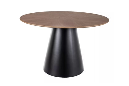 Okrúhly stôl Lureno 120 cm - prírodný dub / čierny