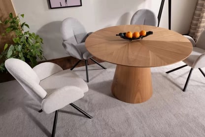 STOL ANGEL  DAB FI120 Stôl okragly Lureno 120 cm - Dub prírodné