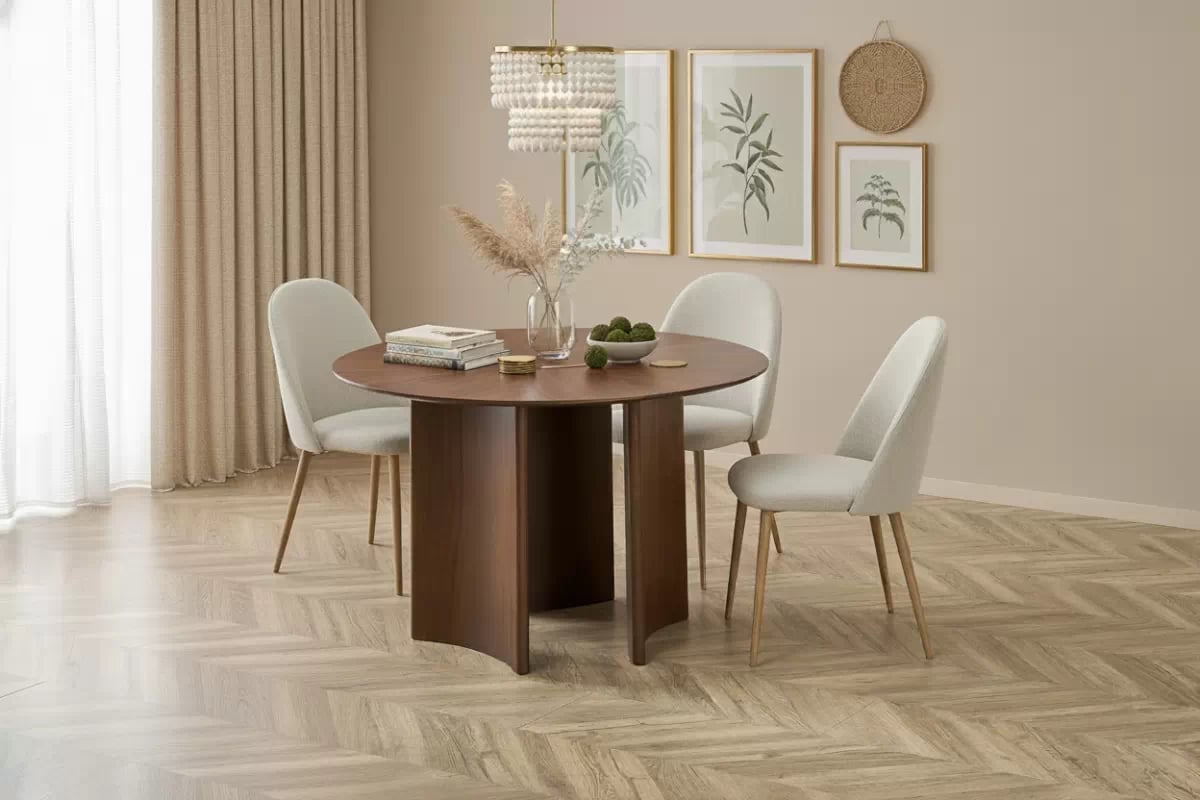 Okrúhly stôl Merulio 120 cm - orech Stôl okragly Merulio 120 cm - Orech