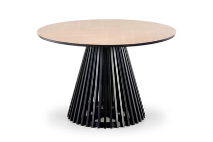 Okrúhly stôl MIYAKI 120 cm - prírodný dub / čierna