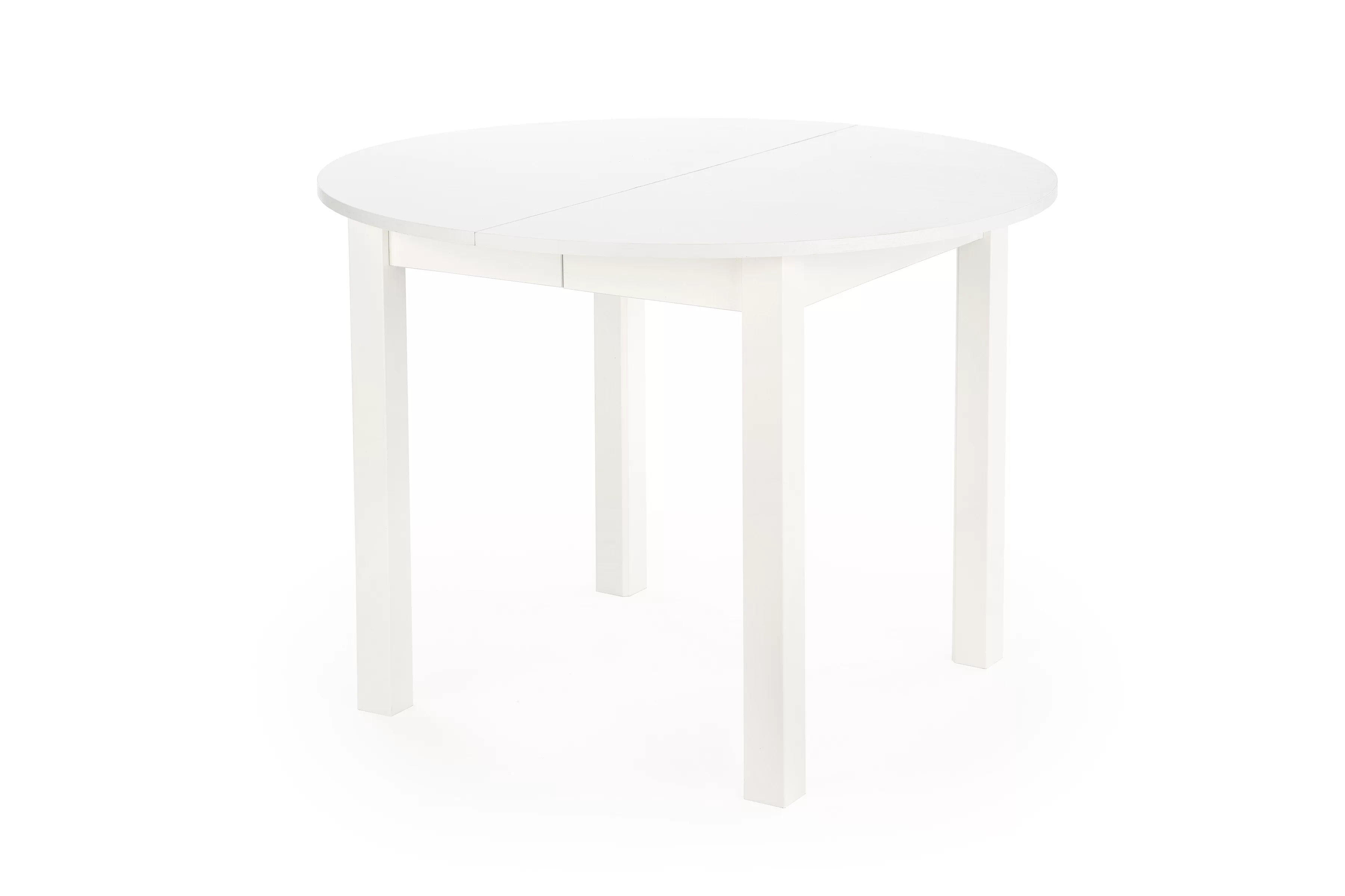 Okrúhly rozkladací stôl Neryt 102-142x102 cm - biely Stôl okragly Neryt 102-142x102 cm rozkladany - Biely