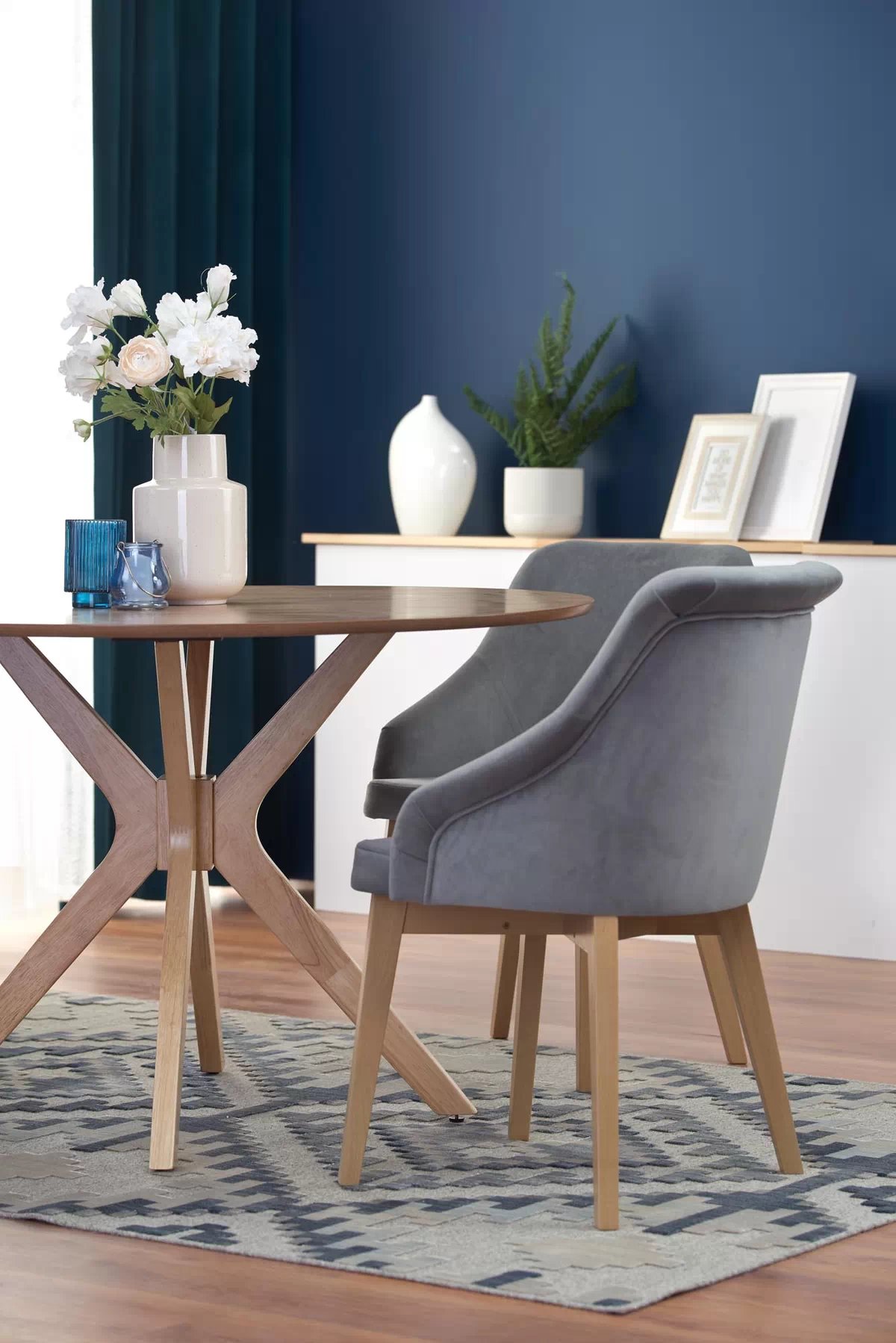 Okrúhly stôl Lorano 120 cm - prírodný dub Stôl okrúhly nicolas - Dub prírodné