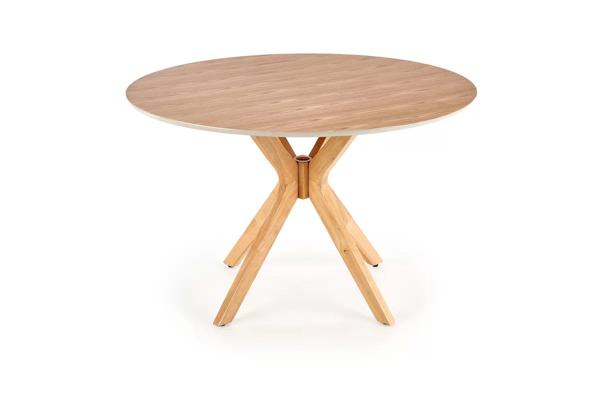 Okrúhly stôl Lorano 120 cm - prírodný dub stôl okragly nicolas - Dub prírodné