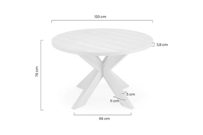 Kulatý stůl Orleno 120x75 cm - přírodní dub Stůl okragly Orleno 120x75 cm - dub přírodní