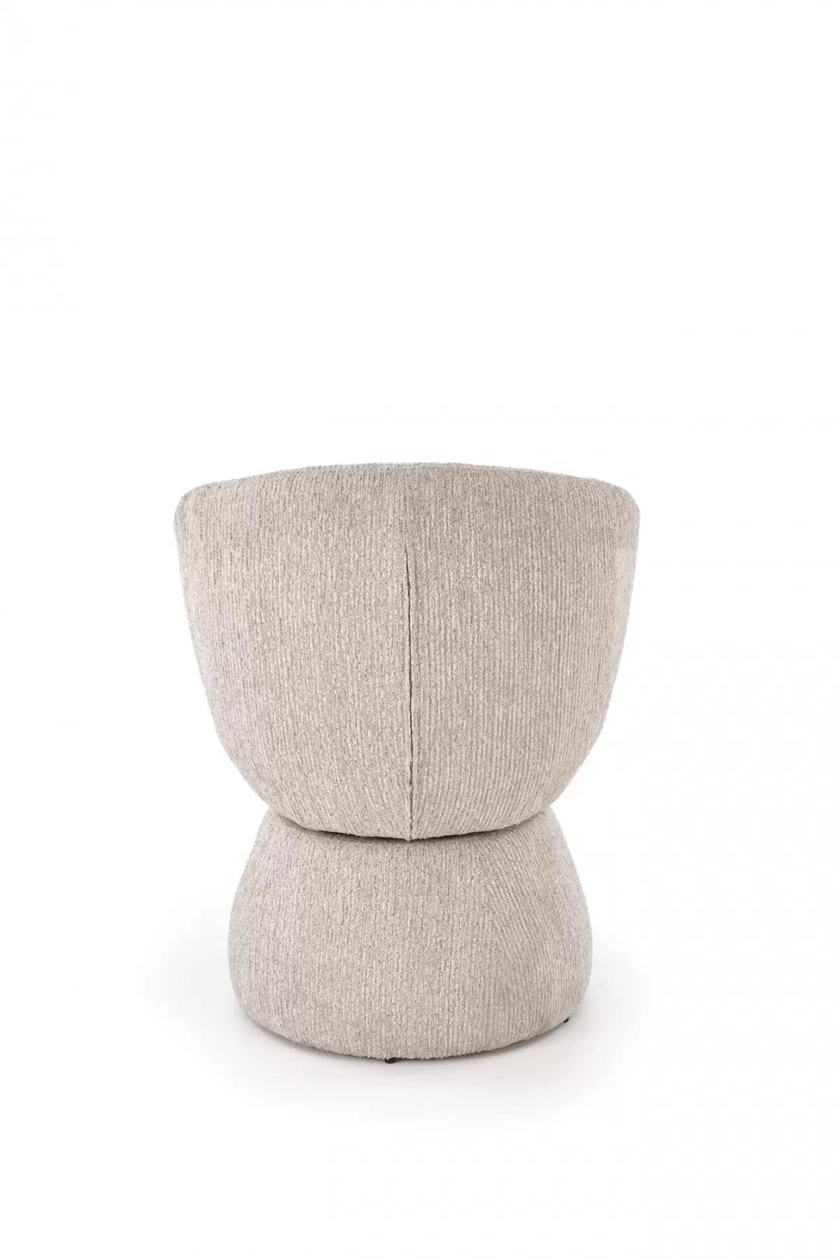 Jedálenský set Orleno okrúhly stôl + 4 stoličky Iverto - prírodný dub / béžová Stôl okragly Orleno s tromi tapicerowanymi krzeslami Iverto - Dub prírodné / béžový 