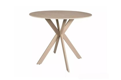 Okrúhly stôl Solmira 90 cm keramický - matný béžový / kašmír