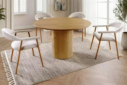 Okrúhly stôl Vensaro 120 cm - prírodný dub Stôl okragly Vensaro 120 cm - Dub prírodné