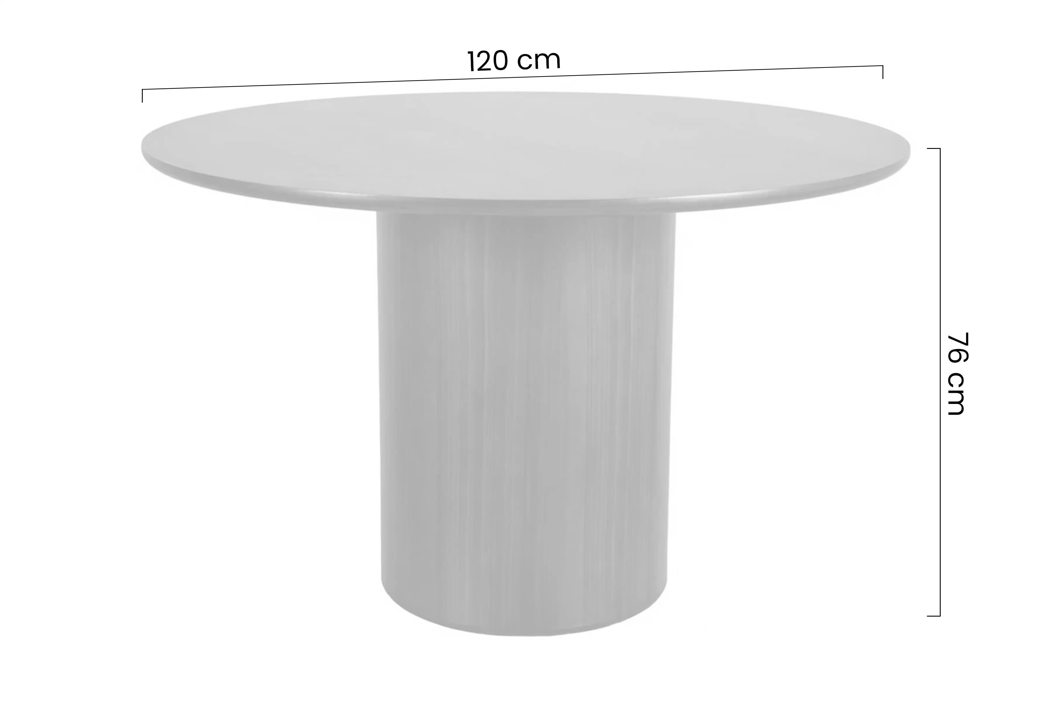 Okrúhly stôl Vensaro 120 cm - mramor / prírodný dub Stôl okragly Vensaro 120 cm - mramor / Dub prírodné