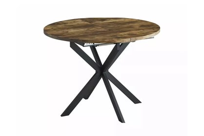 STOL GASTON Orech VINTAGE/Čierny MAT 100(135)X100