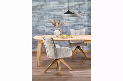 Okrúhly stôl Zoreli 120-200x120 cm rozkladací - prírodný dub Stôl okragly Zoreli 120-200x120 cm rozkladany - Dub prírodné