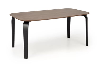 Obdĺžnikový stôl Norello 160x90 cm - orech / čierna