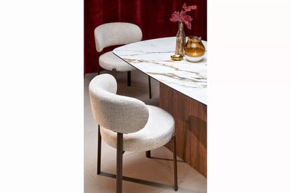 Biely rozkladací stôl Virex 200-300x100 cm - mramor a orech Stôl prostokatny Virex 200-300x100 cm rozkladany - Biely mramor / Orech