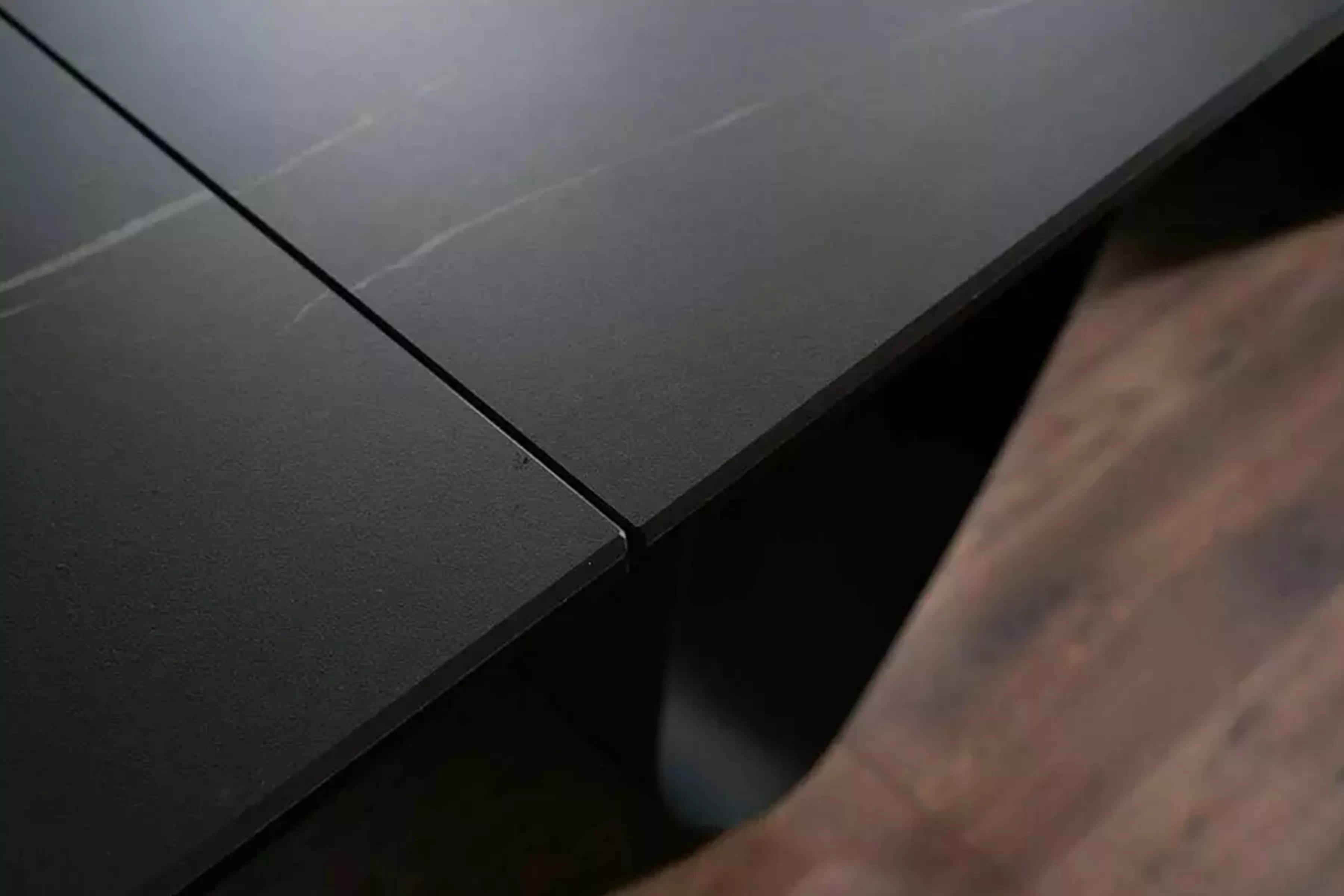 Rozkladací stôl Zanivo 160-240x90 cm keramický - čierny mramor / čierny Stôl prostokatny Zanivo 160-240x90 cm rozkladany - Čierny mramor / Čierny