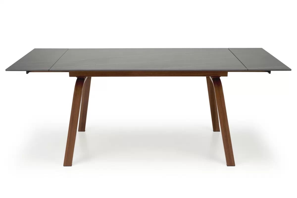 Rozkladací obdĺžnikový stôl Zantara 140-200x82 cm - čierny mramor / orech Stôl prostokatny Zantara 140-200x82 cm rozkladany - Čierny mramor / Orech