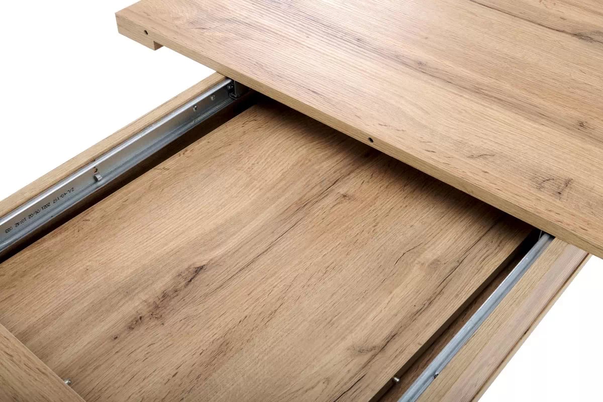 Rozkládací stůl Silvano 160-200x90 cm - dub wotan / černá Stůl rozkládací 160-200x90 brandon - Dub wotan / Černý