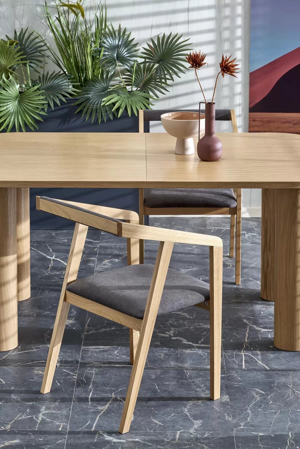 Rozkladací stôl Gravon 160-240x100 - prírodný dub Stôl rozkladany 160-240x100 elefante prostokat - Dub prírodné