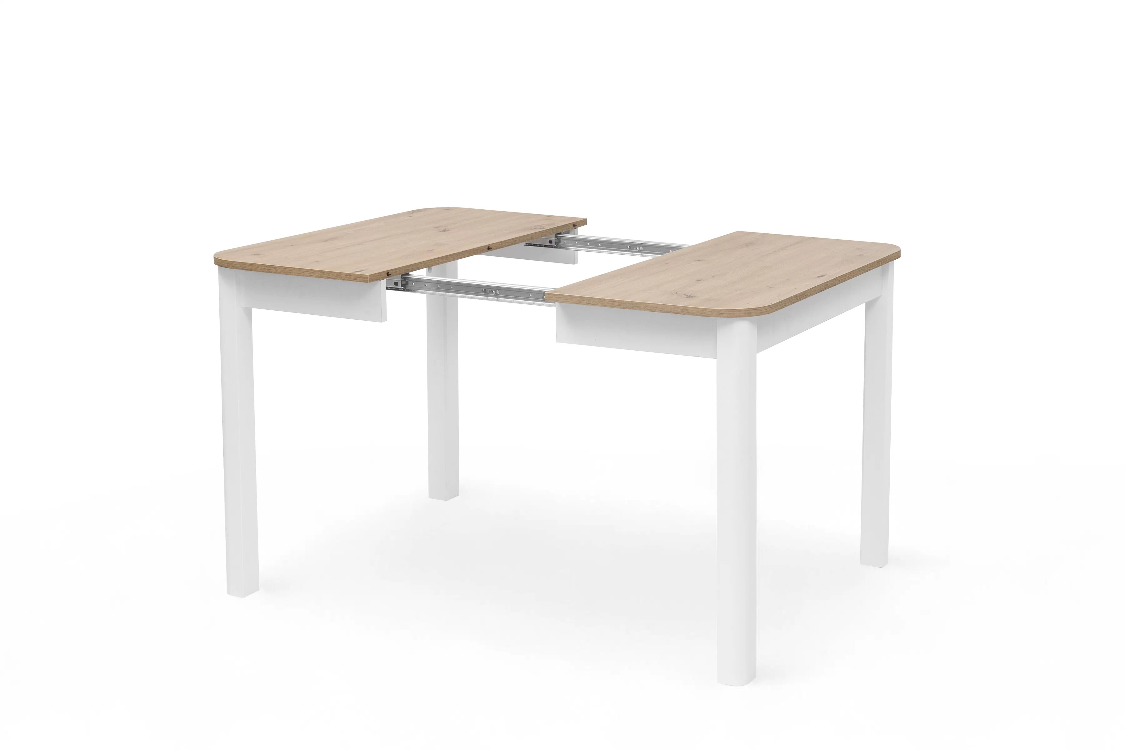 Rozkládací jídelní stůl Biatro 90-130x90 cm - dub artisan / bílá Stůl rozkladany Biatro 90-130x90 cm - dub artisan / bílá